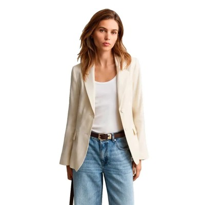 сако,дамски,сака,gant,4770350,linen,slim,fit,blazer,beige,(creamed,white)