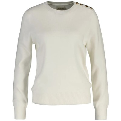 блуза,мъжки,пуловери,дамски,пуловери,gant,4805435,sweater,white,(eggshell)
