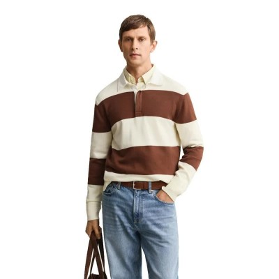 дамски,блузи,с,яка,мъжки,блузи,с,яка,gant,8040246,long,sleeve,polo,brown,(cream)