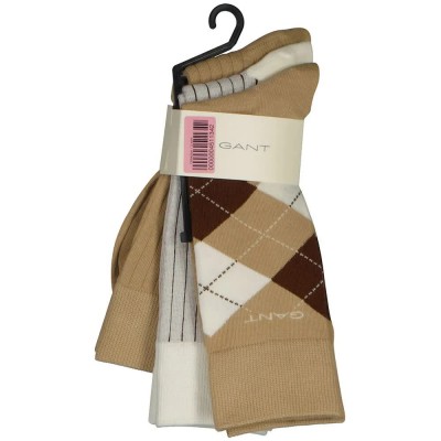 чорапи,мъжки,чорапи,дамски,чорапи,gant,9960374,socks,3,pairs,brown,(dark,khaki)