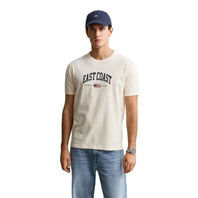 тениска,мъжки,тениски,дамски,тениски,gant,spray,graphic,short,sleeve,t,shirt,beige,(cream)