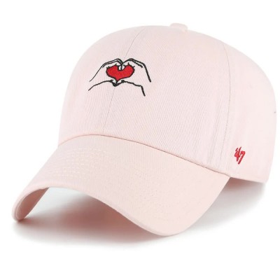 бейзболна,шапка,всички,шапки,47,love,runner,icon,clean,up,baseball,cap,pink,(pink)