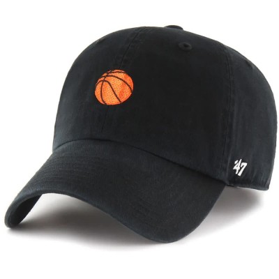 бейзболна,шапка,всички,шапки,47,smiley,runner,icon,clean,up,baseball,cap,black,(black)
