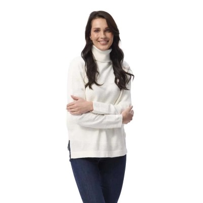 блуза,дамски,пуловери,дамски,плетени,дрехи,redgreen,kianna,high,neck,sweater,white,(off,white)