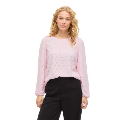 тениска,мъжки,тениски,дамски,тениски,vila,asta,o,neck,top,long,sleeve,t,shirt,pink,(cherry,blossom)