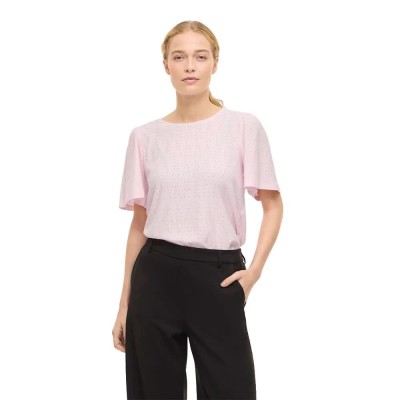 тениска,мъжки,тениски,дамски,тениски,vila,belli,o,neck,top,short,sleeve,t,shirt,pink,(cherry,blossom)