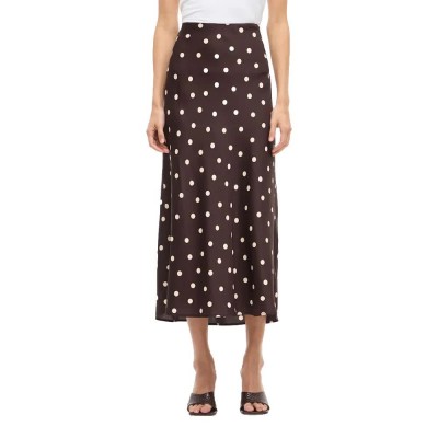 пола,дамски,поли,и,рокли,vila,ellette,high,waist,midi,skirt,brown,(coffee,bean,sandshell,dots)