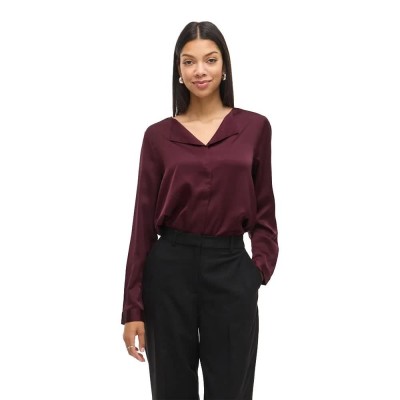 риза,с,дълъг,ръкав,дамски,ризи,мъжки,ризи,vila,ellette,v,neck,satin,long,sleeve,shirt,purple,(fig)