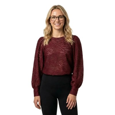 дамски,блузи,vila,fina,o,neck,top,long,sleeve,blouse,red,(port,royale)