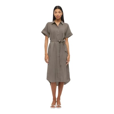 риза,с,къс,ръкав,дамски,поли,и,рокли,vila,hula,shirt,short,sleeve,midi,dress,grey,(falcon)
