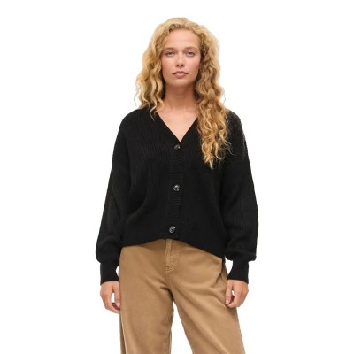 жилетка,дамски,пуловери,дамски,плетени,дрехи,vila,lou,v,neck,knit,cardigan,black,(black)