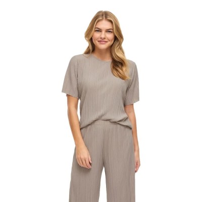 тениска,мъжки,тениски,дамски,тениски,vila,plisa,o,neck,top,short,sleeve,t,shirt,beige,(simply,taupe)