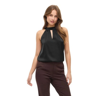 дамски,блузи,vila,ravenna,halterneck,top,oc,sleeveless,blouse,black,(black)