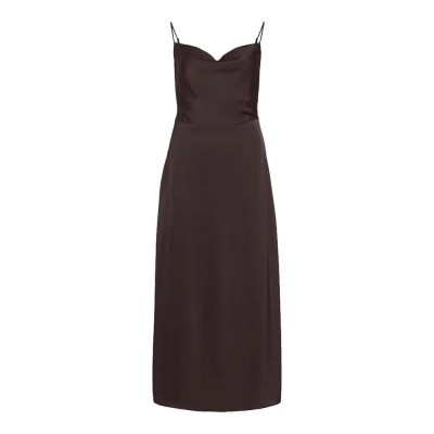 рокля,дамски,поли,и,рокли,vila,ravenna,sleeveless,midi,dress,brown,(coffee,bean)