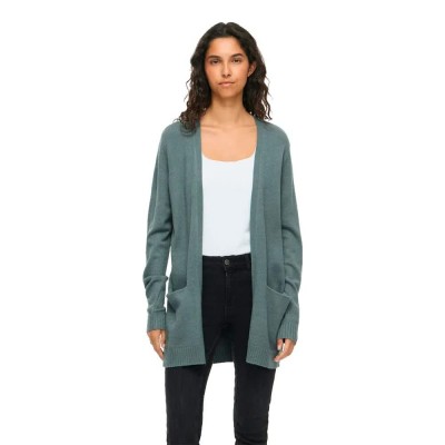 жилетка,мъжки,пуловери,дамски,пуловери,vila,ril,open,cardigan,green,(balsam,green,dark,melange)
