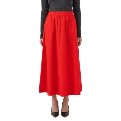пола,дамски,поли,и,рокли,yas,colea,ankle,high,waist,midi,skirt,red,(fiery,red)