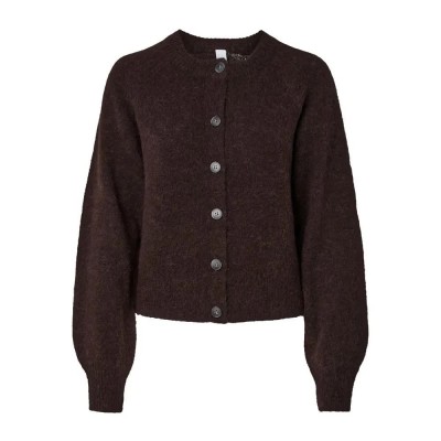 жилетка,мъжки,пуловери,дамски,пуловери,yas,johi,wool,blend,cardigan,brown,(coffee,bean)