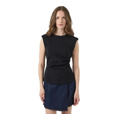 дамски,блузи,yas,pina,top,sleeveless,blouse,black,(black)