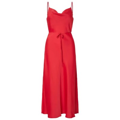 рокля,дамски,поли,и,рокли,yas,thea,strap,sleeveless,long,dress,red,(poinsettia)