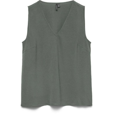 тениска,мъжки,тениски,дамски,тениски,vero,moda,alva,sleeveless,v,neck,t,shirt,green,(laurel,wreath)