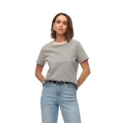 тениска,мъжки,тениски,дамски,тениски,vero,moda,awjada,naima,o,neck,short,sleeve,t,shirt,white,(birch,black)