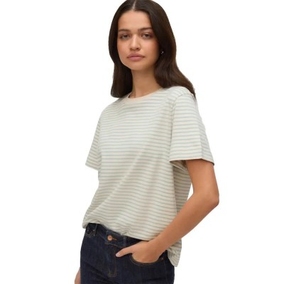 тениска,мъжки,тениски,дамски,тениски,vero,moda,awjada,naima,o,neck,short,sleeve,t,shirt,beige,(birch,gray,mist)