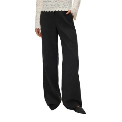 панталони,дамски,панталони,vero,moda,bestie,wide,high,waist,pants,black,(dark,grey,melange,melange)