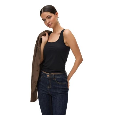 тениска,мъжки,тениски,дамски,тениски,vero,moda,kylie,sleeveless,t,shirt,black,(black)