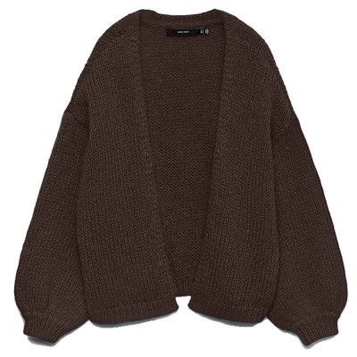 жилетка,мъжки,пуловери,дамски,пуловери,vero,moda,maybe,open,cardigan,brown,(chocolate,torte)