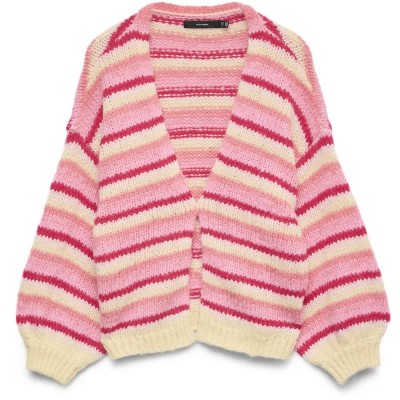 жилетка,мъжки,пуловери,дамски,пуловери,vero,moda,maybe,stripe,open,cardigan,pink,(chintz,rose,golden,haze,pink,cosmos,coral,paradise,jazzy)