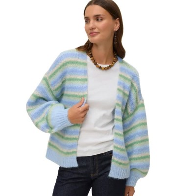 жилетка,мъжки,пуловери,дамски,пуловери,vero,moda,maybe,stripe,open,cardigan,blue,(fog,green,misteltoe,cashmere,blue,brunnera,blue,birch)