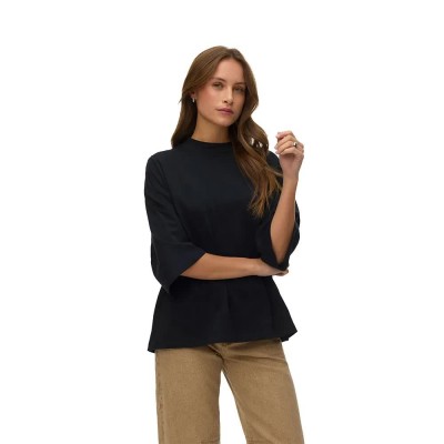 тениска,мъжки,тениски,дамски,тениски,vero,moda,molly,3,4,sleeve,t,shirt,black,(black)
