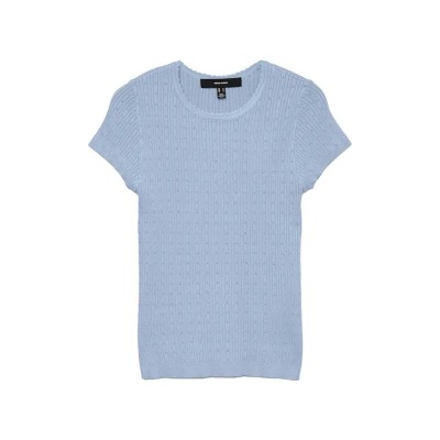 блуза,мъжки,пуловери,дамски,пуловери,vero,moda,silje,c,s,o,neck,pointelle,pull,sweater,blue,(cashmere,blue)