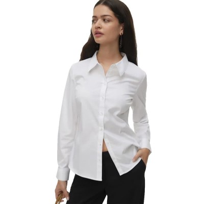 риза,с,дълъг,ръкав,дамски,ризи,vero,moda,sophie,long,sleeve,shirt,white,(bright,white)