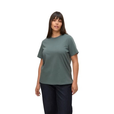 тениска,мъжки,тениски,дамски,тениски,vero,moda,curve,paulina,short,sleeve,t,shirt,grey,(balsam,green)