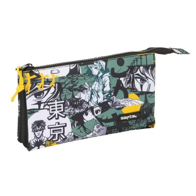 канцеларски,принадлежности,safta,manga,pencil,case,multicolor,(green)