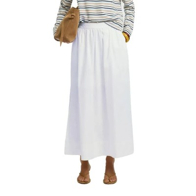 пола,дамски,поли,и,рокли,selected,blair,ankle,slit,high,waist,midi,skirt,white,(bright,white)