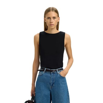 тениска,мъжки,тениски,дамски,тениски,selected,manja,reversible,sleeveless,t,shirt,black,(black)