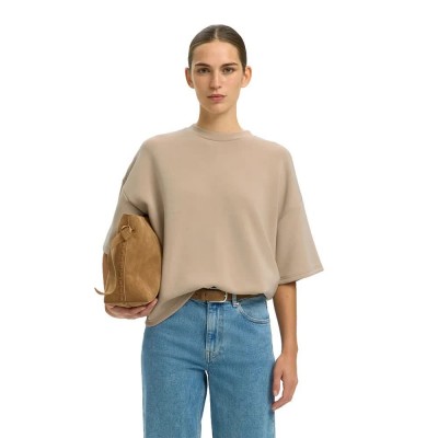 тениска,мъжки,тениски,дамски,тениски,selected,oversized,tenny,short,sleeve,t,shirt,beige,(pure,cashmere)
