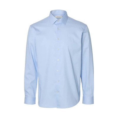 риза,с,дълъг,ръкав,мъжки,ризи,selected,reg,performance,long,sleeve,shirt,blue,(light,blue,mixed,with,white)
