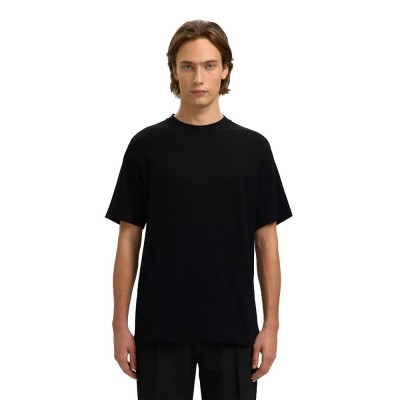 тениска,мъжки,тениски,дамски,тениски,selected,spencer,rib,o,neck,short,sleeve,t,shirt,black,(black)