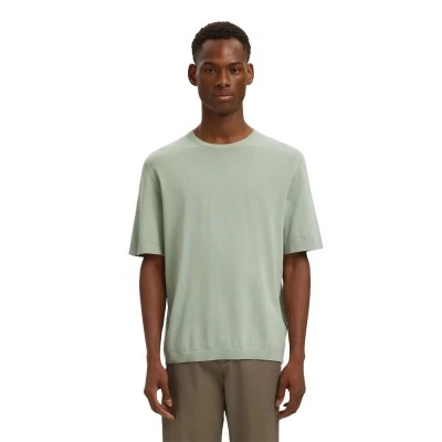 тениска,мъжки,тениски,дамски,тениски,selected,torino,knit,short,sleeve,t,shirt,green,(aqua,gray)