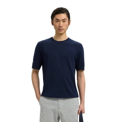 тениска,мъжки,тениски,дамски,тениски,selected,torino,knit,short,sleeve,t,shirt,blue,(navy,blazer)