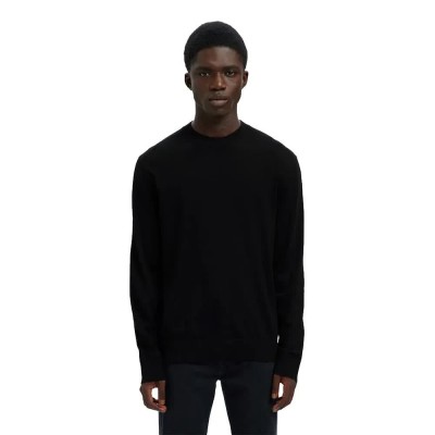 блуза,мъжки,пуловери,selected,torino,knit,sweater,black,(black)