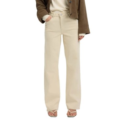 дънки,мъжки,панталони,дамски,панталони,selected,wide,bea,kori,ecru,609,high,waist,jeans,beige,(ecru)