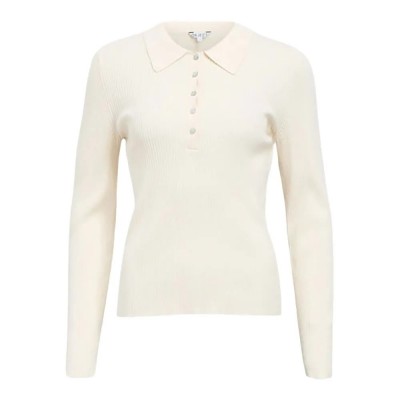 блуза,дамски,пуловери,дамски,плетени,дрехи,object,kelly,sli,polo,knit,sweater,white,(birch)