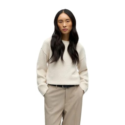 блуза,дамски,пуловери,дамски,плетени,дрехи,object,sima,long,knit,sweater,white,(white,sand)