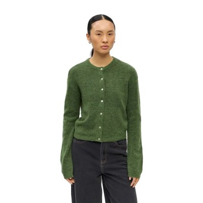 жилетка,мъжки,пуловери,дамски,пуловери,object,agate,regular,knit,cardigan,green,(bronze,green,melange)