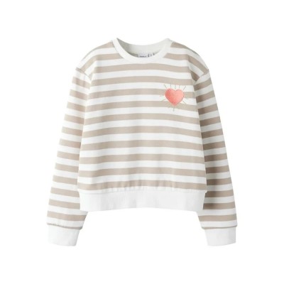 блуза,детски,блузи,name,it,bell,short,regular,sweatshirt,beige,(cloud,dancer)