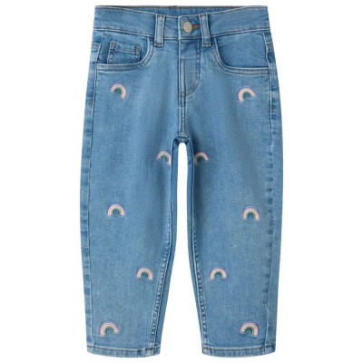 дънки,мъжки,панталони,дамски,панталони,name,it,bella,mom,emb,jeans,blue,(medium,blue,denim,rainbow,embroidery)
